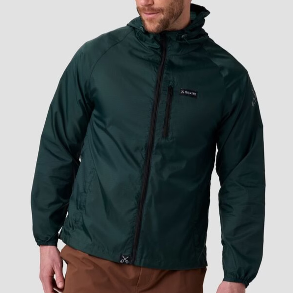 Coalatree Men's Whistler Windbreaker Nylon Jacket Dark Green size L